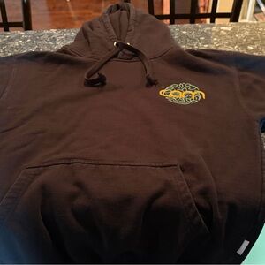 Cam in California Black Hoodie with Embroidered Design